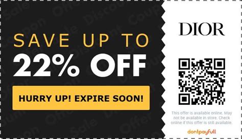 dior coupon